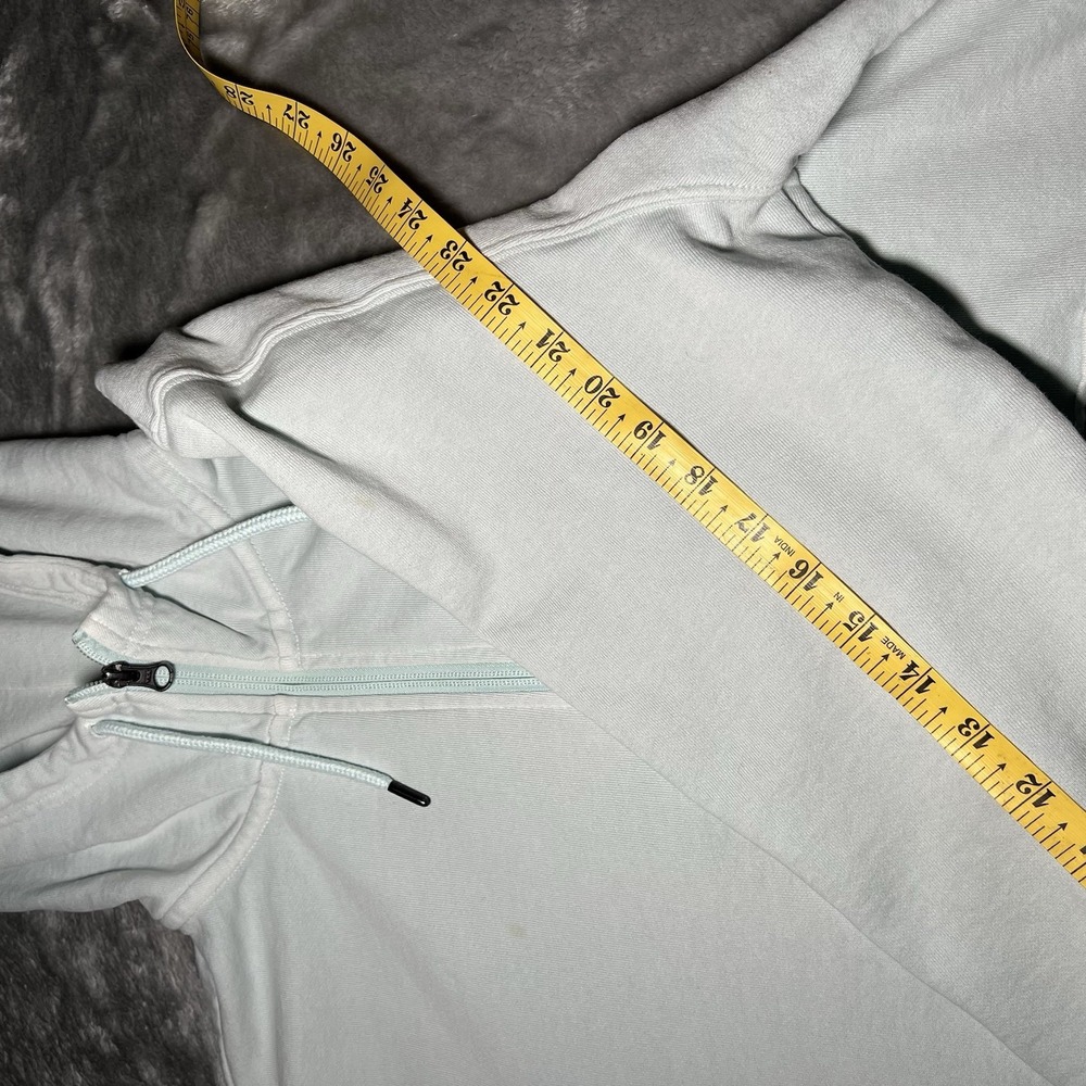 The North Face Hoodie Pullover Sky Blue Drawstring Pockets Regular Fit - Picture 7 of 11